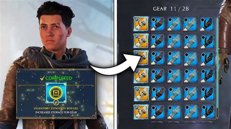 how to upgrade gear slots hogwarts legacy|How to Increase Your Gear Inventory Space .